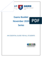 GFS Exams Guidance Booklet - November 2020