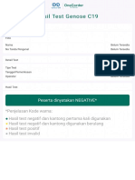 GeNose C19 Test Result