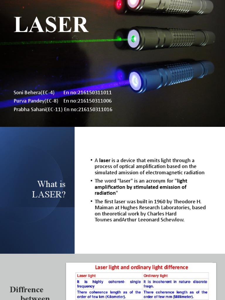 Understanding LASER: Definition & Applications | PDF | Laser | Light