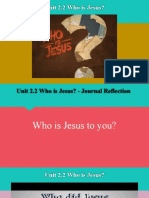22-23 Bible 8 Unit 2.2 - Who Is Jesus PART 1