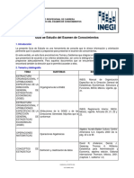 Guía estudio examen conocimientos INEGI