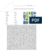 Encuentra las palabras de la lotería mexicana en la sopa de letras