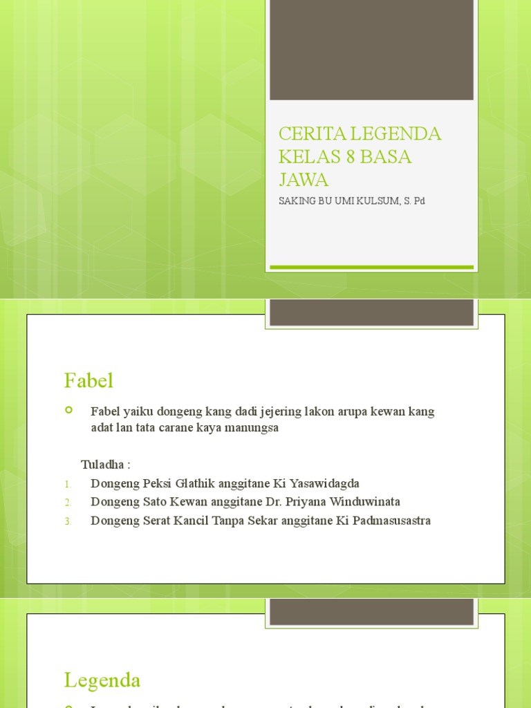 8 - Cerita Legenda | PDF