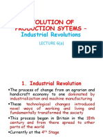 Lecture 6 (A) - Evolution of Production Sytems - Industrial Revolutions