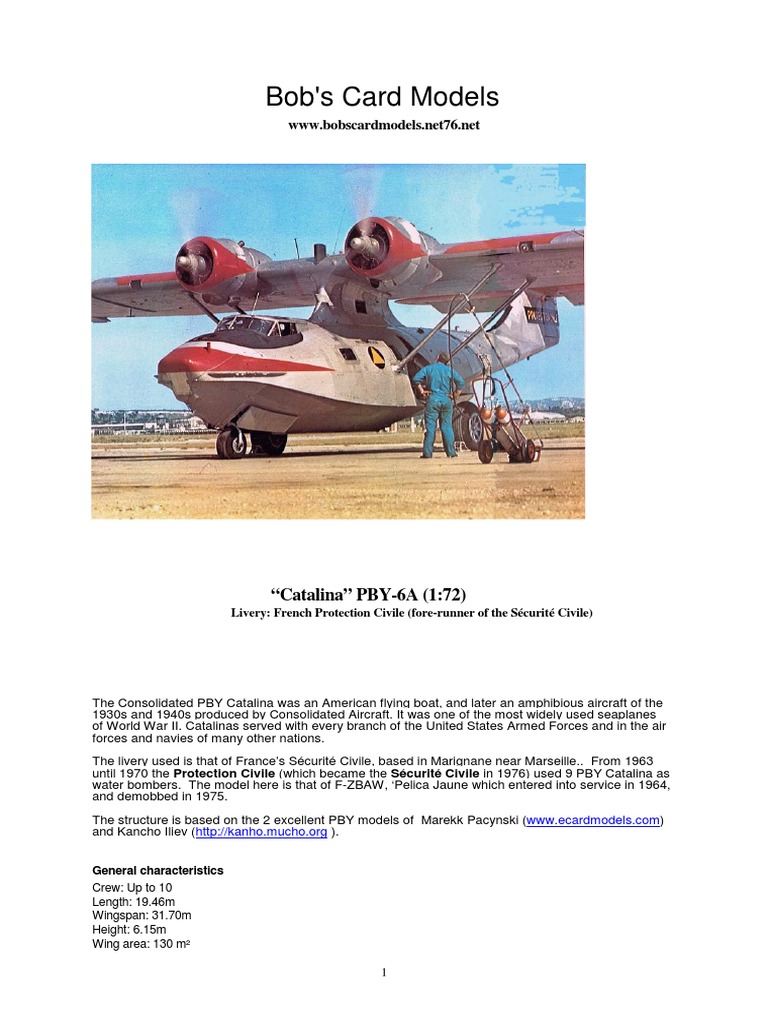 Catalina PBYCorse Instructions PDF Aerospace Engineering Aviation
