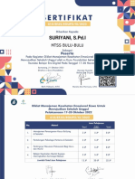 SURIYANI, S.Pd.I - Sertif Manajemen Kesehatan Emosional Siswa Untuk Wujudkan Sekolah Unggul