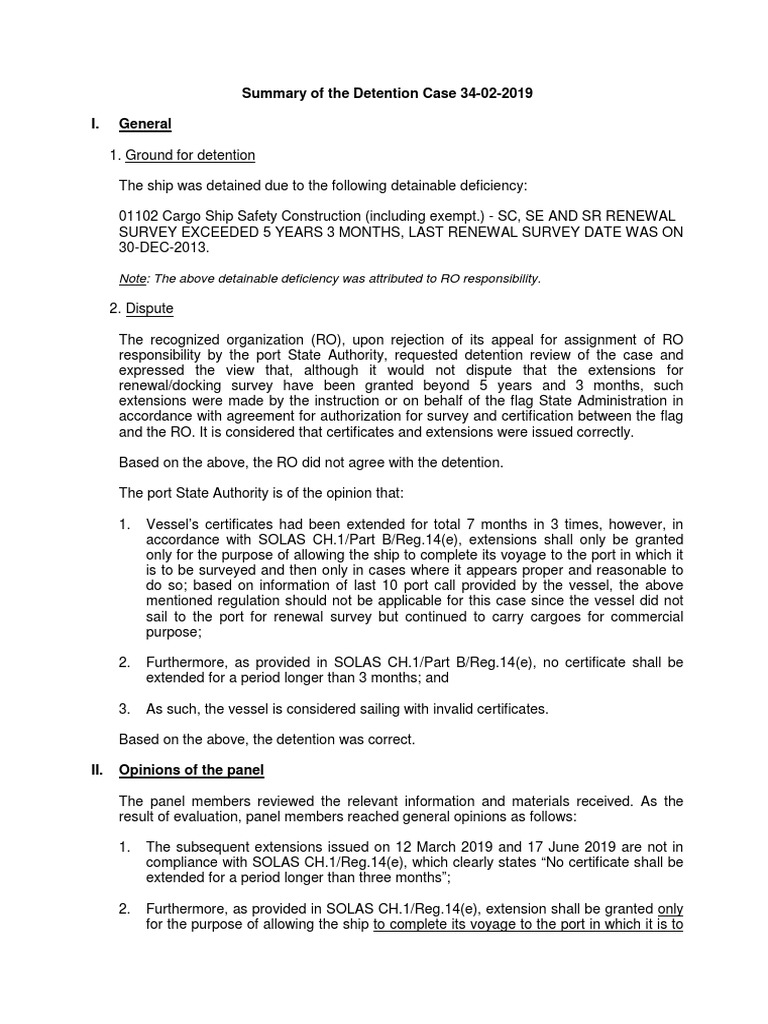 Summary of Detention Review Case 34022019 PDF Detention