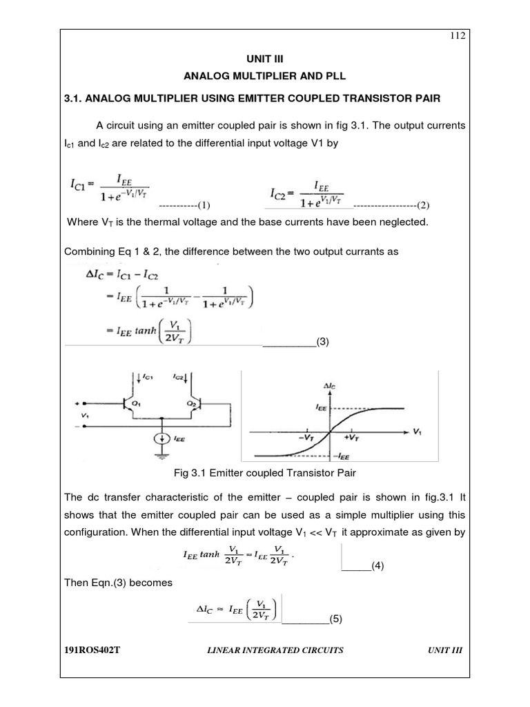 Unit 3 Notes PDF Detector (Radio) Frequency Modulation