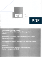 Módulo 3. Actividad 1. Laboratorio de Funciones Lineales y Cuadráticas-3539792