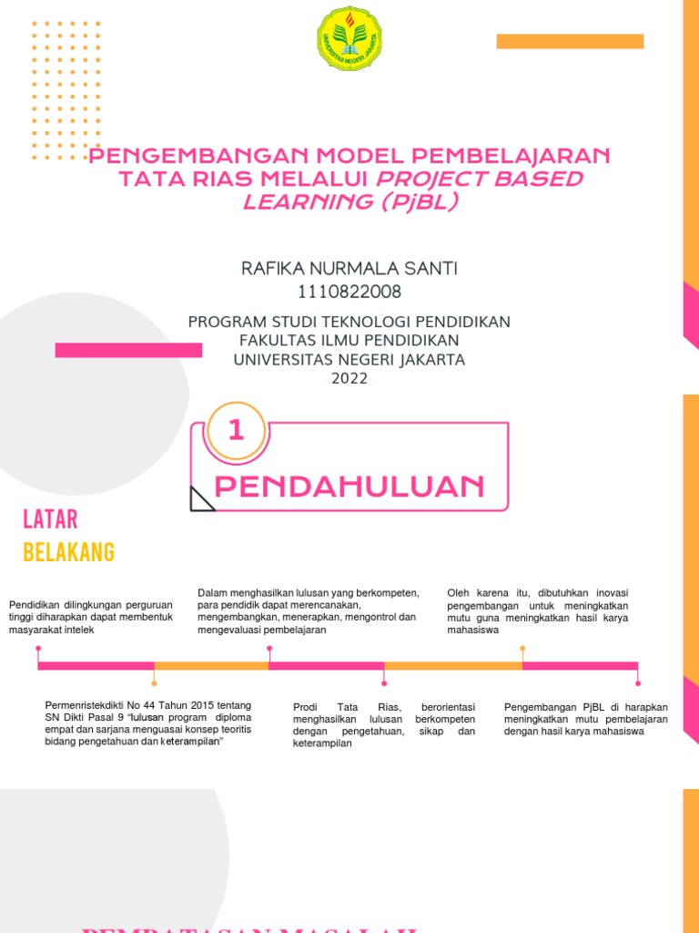 Model PjBL untuk Pembelajaran Tata Rias | PDF