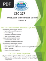 CSC 227 Notes Chapter 4 DR Akinlade 2021