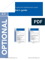 Year 8 Optional 2011 Mathematics Marking Scheme