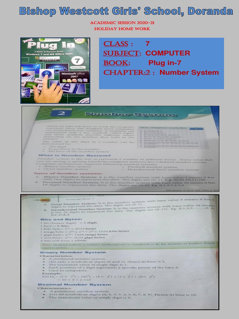 Class 7 Number System Overview | PDF | Computer Architecture ...