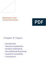 PPL Unit 2 Part 3 Statement Level Control Structure