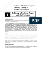 Position-Paper Handouts