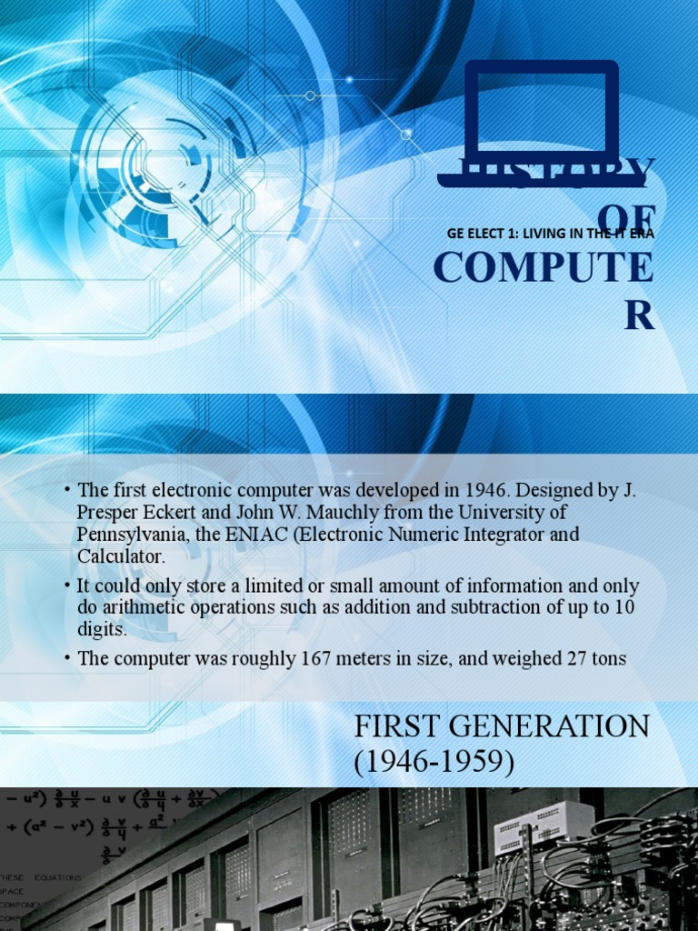 Generation of Computer | PDF