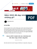 Năm 2022 Đã D y Mình NH NG Gì?