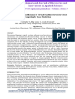 Migration-Based Load Balance of Virtual Machine Servers in Cloud Computing by Load Prediction