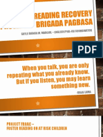 Reading Recovery Program - Brigada Pagbasa