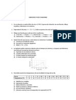 Ejercicios de funciones 2o ESO