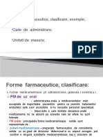 Forme Farmaceutice, Cai de Administrare