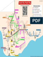Karachi Transport Map Peoples Bus Service Green Line Orange Line Think Transportation