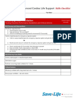 ACLS Skills Checklist for Bag-Mask Ventilation