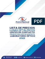 Lista de Precios de Lunas y Laboratorio 2022 - Point Optical