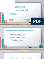 Objectives of Teaching Social Studies