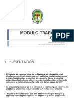A1 Presentacion Modulo TRABAJO de CAMPO