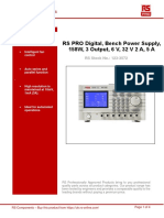 RS PRO Digital, Bench Power Supply, 158W, 3 Output, 6 V, 32 V 2 A, 5 A
