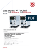 Datasheet: Fanless Multi-Range D.C. Power Supply