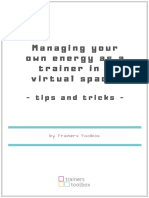 Managing Your Own Energy As A Trainer in Virtual Space - Free Ebook by Trainers Toolbox - 2021-06