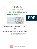 Radiology & Imaging FCPS Syllabus