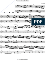 (Free Scores - Com) - Bach Johann Sebastian Sinfonia For Partita 98426