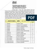 Pengumuman Panwaslu Terpilih