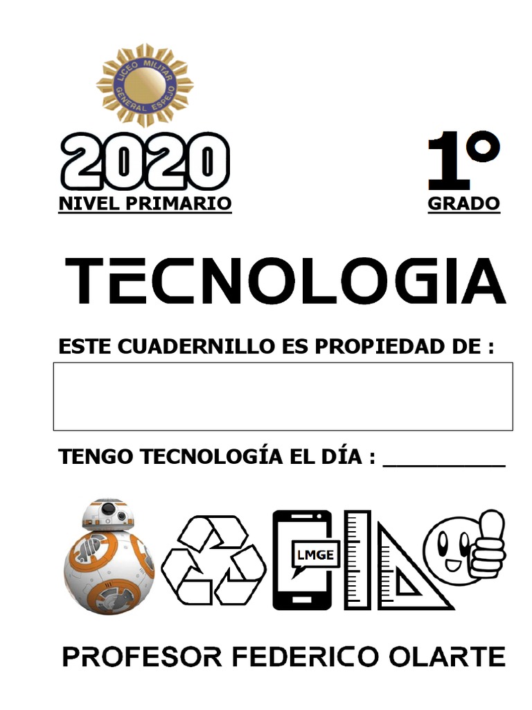 2020 Lmge Tecnologia Cuadernillo - 1er Grado | PDF | Energía renovable ...