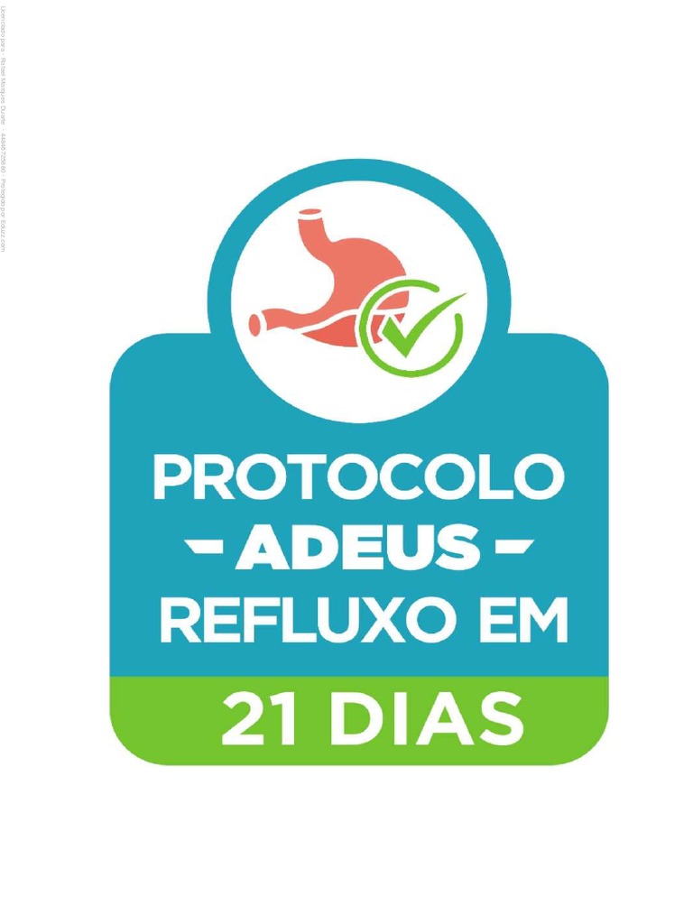 Protocolo Adeus Refluxo em 21 Dias | PDF | Doença do refluxo ...