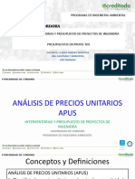 Clase 5.1. Presupuestos en Proyectos - Precio Unitarios