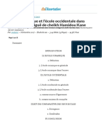 L'École Coranique Et L'école Occidentale Dans L'aventure Ambiguë de Cheikh Hamidou Kane - Étude de Cas - 1996ami