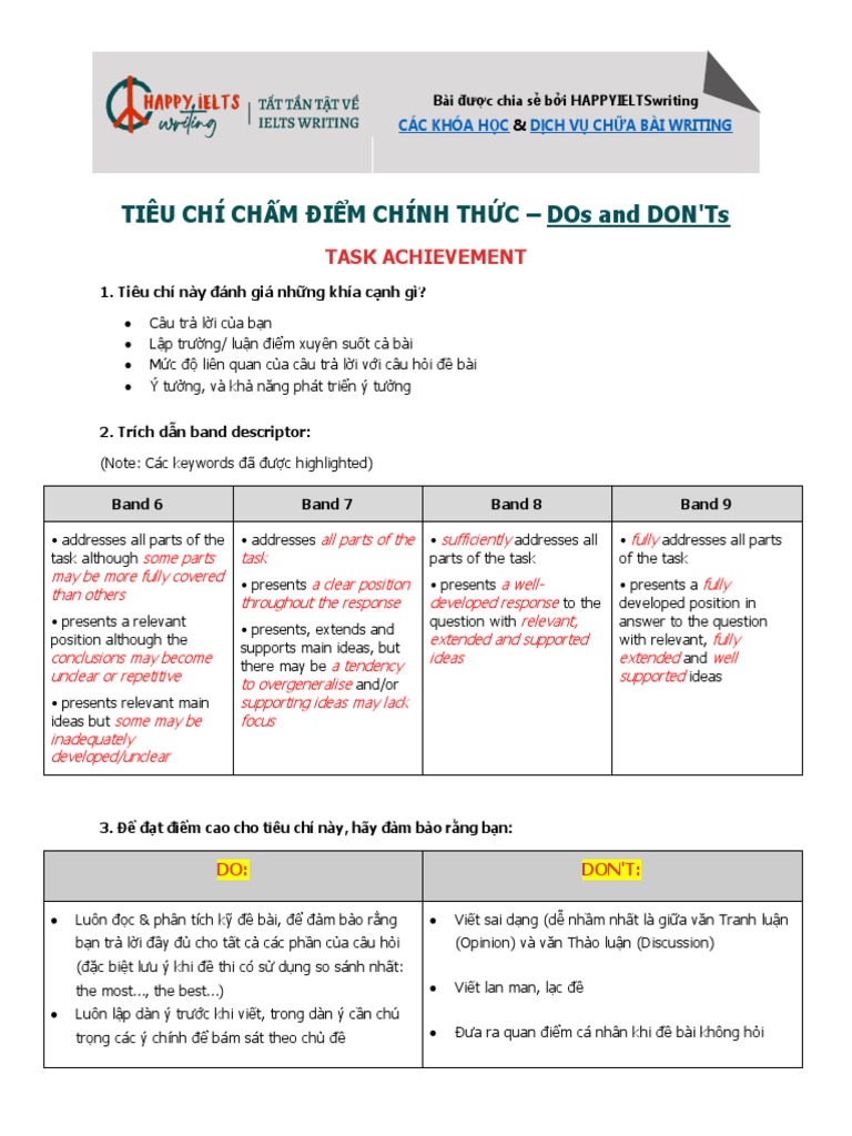 Tieu chi cham diem dos and donts pdf