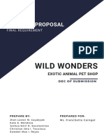 Business Proposal Wild Wonders