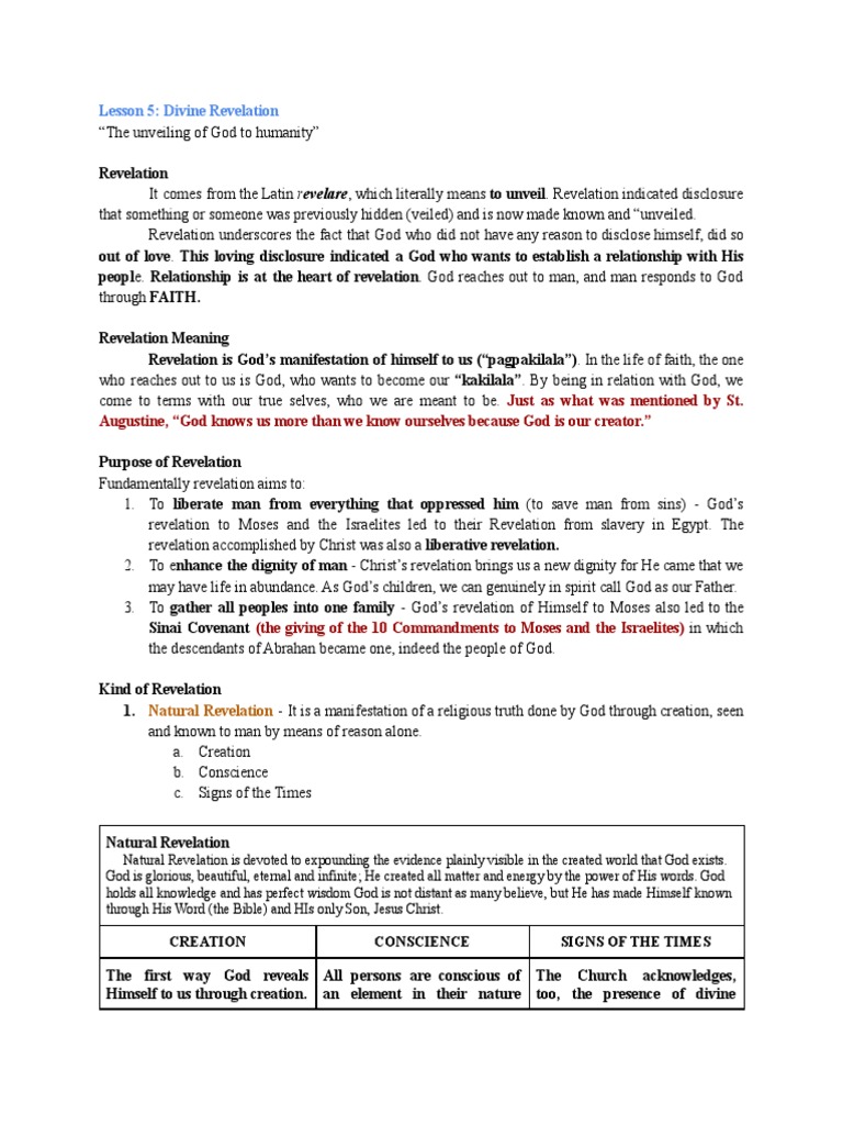 REED Lesson 5 & 6 PDF Revelation Biblical Canon