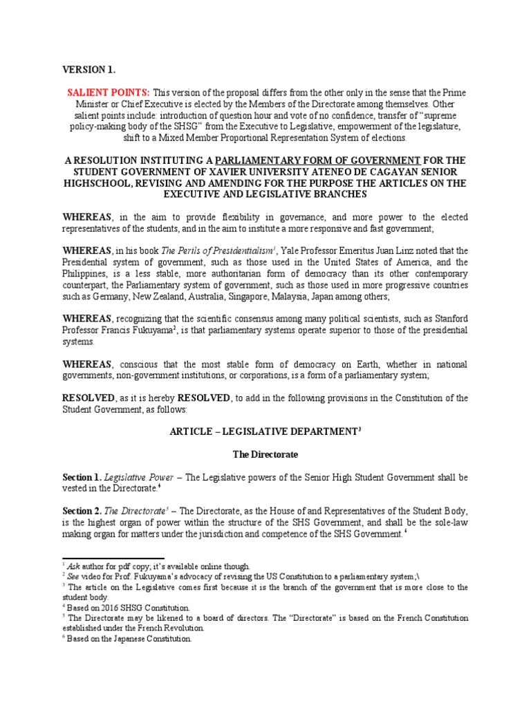 Student Government Draft PDF Bill (Law) Veto