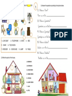 Homework 3º Ano - House Parts 1 PDF