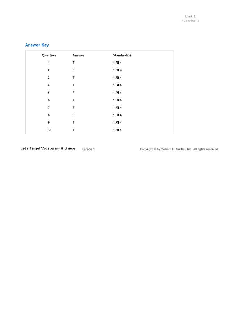 Grade 1 | PDF