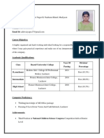 Aditi Singh CV