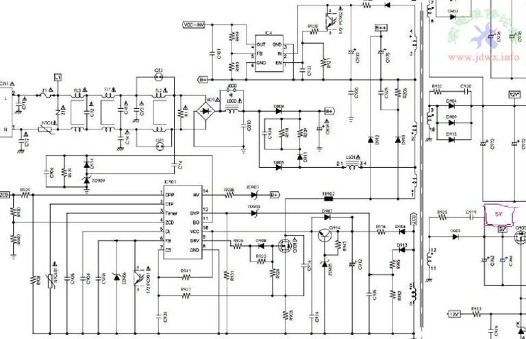 Reparatur DPS-298CP-9A, Netzteil für LCD TV Philips 42PFL7404H/12