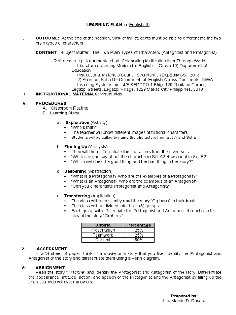 Demo Lesson Plan | PDF | Lesson Plan | Cognitive Science