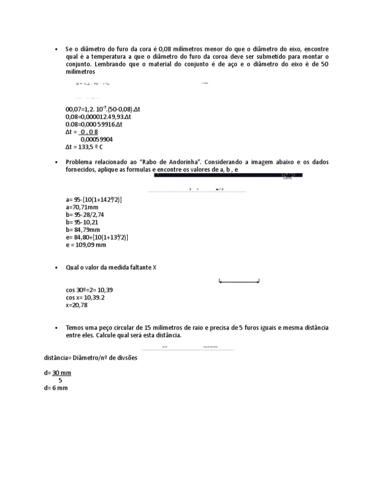 Dilatação Linear: Exercícios Resolvidos | PDF